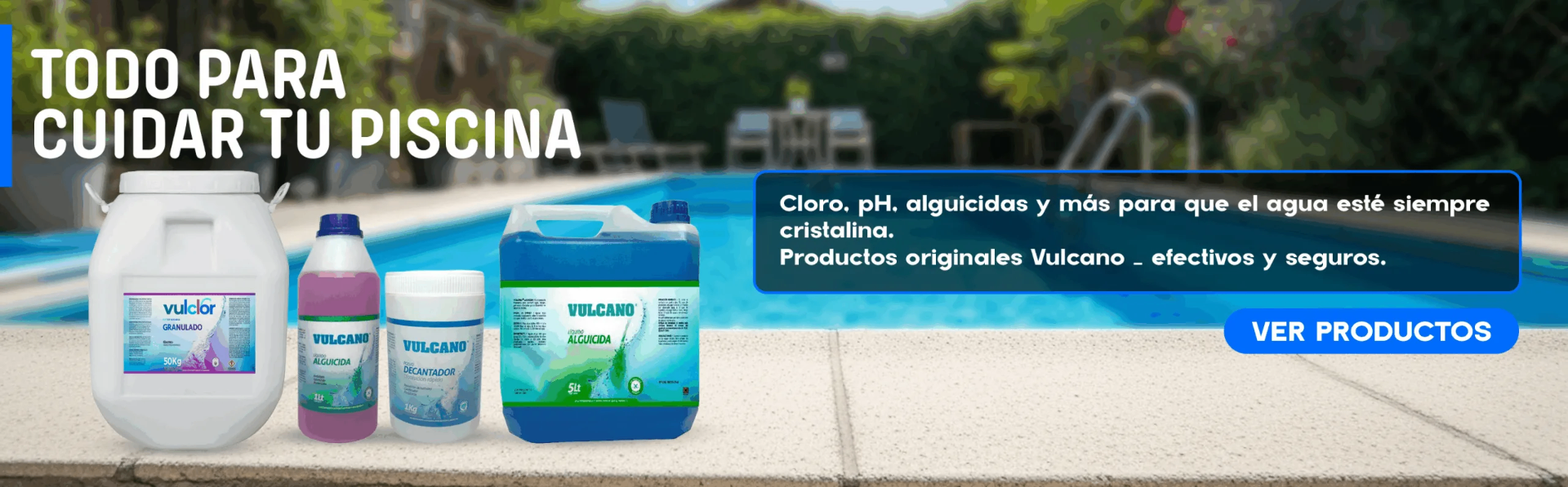 Todo para cuidar tu piscina