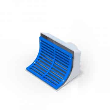 Toma De Fondo Esquina C/Rejilla Flexible P/Fvidrio