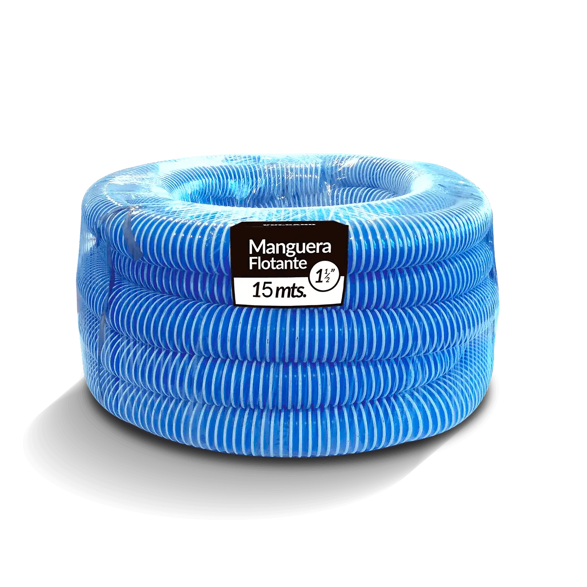 Rollo Manguera 15 MTS FLOT Cristal C/Terminales Ø 1 1/2"