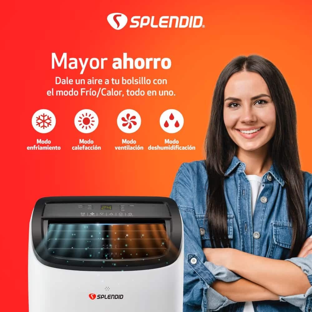 Aire acondicionado portátil 9000 BTU Frío/Calor WiFi Splendid