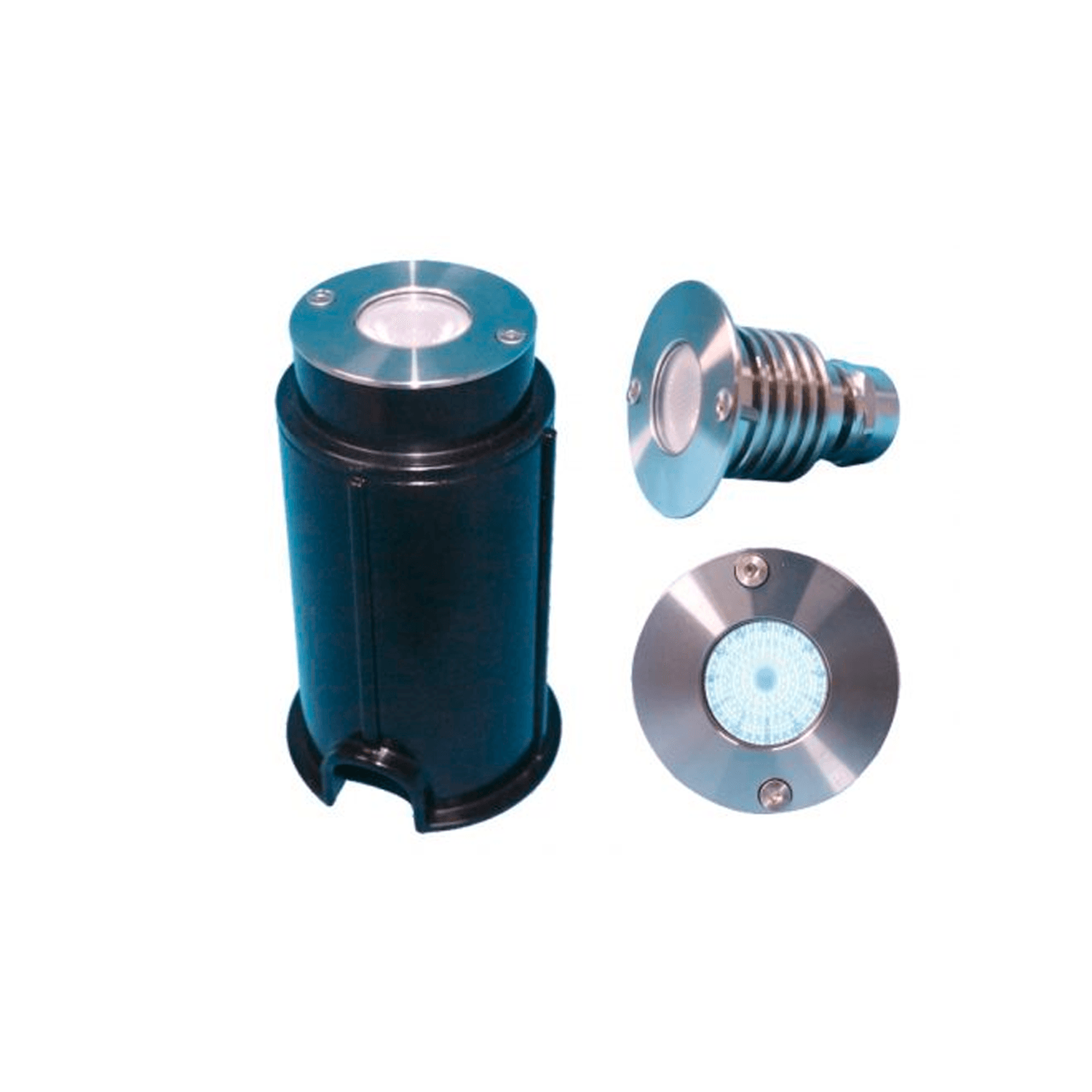 Foco terra lux led 3 w. blanco para piso